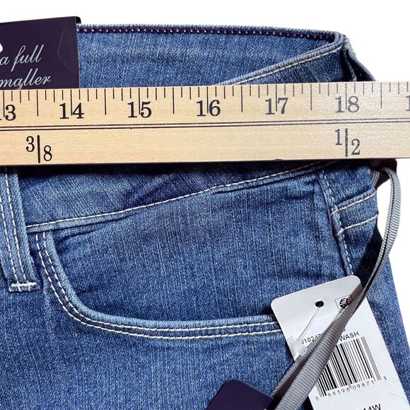 NWT NYDJ Audrey Straight Ankle Jeans Maryland Wash Size 14W Embellished Pockets - Picture 12 of 16